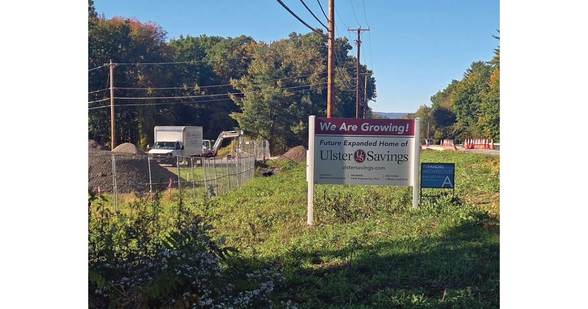 Construction Underway on New Ulster Savings Bank in Stone Ridge