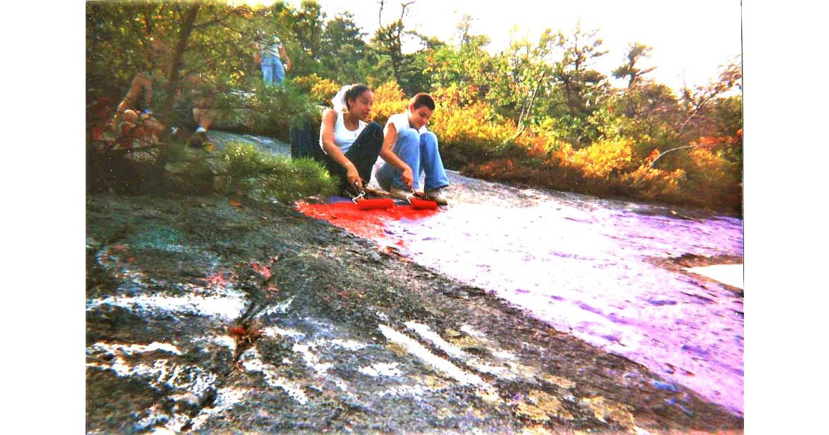 Spray Paint Writing Rugged Ropes Ropes, Ridges And A Whole Lot Of Paint