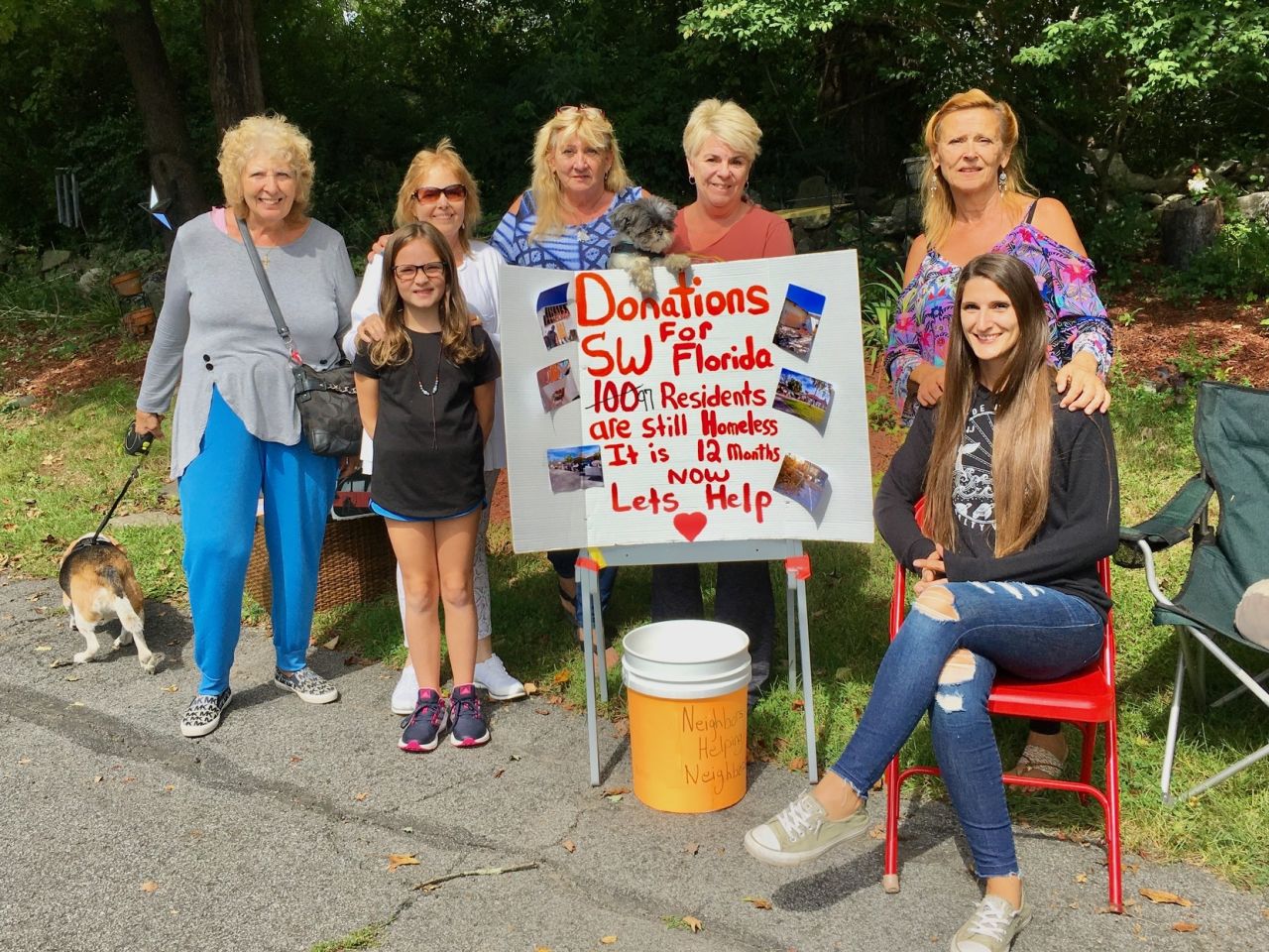 Neighbors Raise Funds for Hurricane Victims