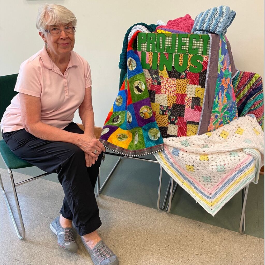 Gardiner Library Collects Blankets for Project Linus