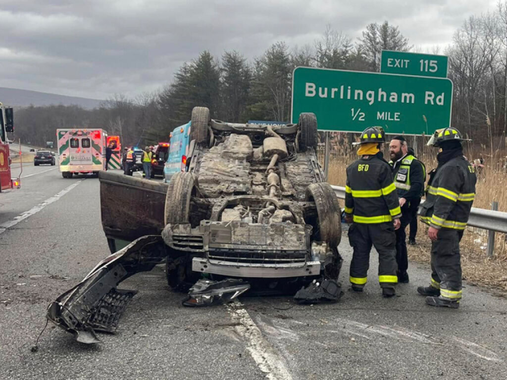No Injuries Reported in Route 17 Rollover